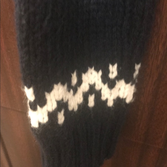 ABERCROMBIE & FITCH wool deer navy short cardigan - Picture 4 of 6